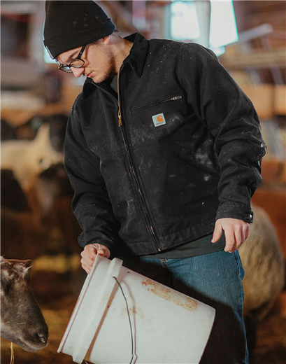 Carhartt Duck Detroit Jacket CT103828 | Embroidery Included Carhartt Duck Detroit Jacket CT103828 | Embroidery Included