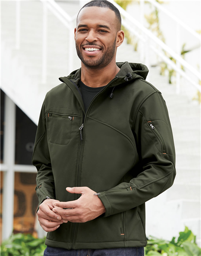 Men's Textured Hooded Soft Shell Jacket | Port Authority